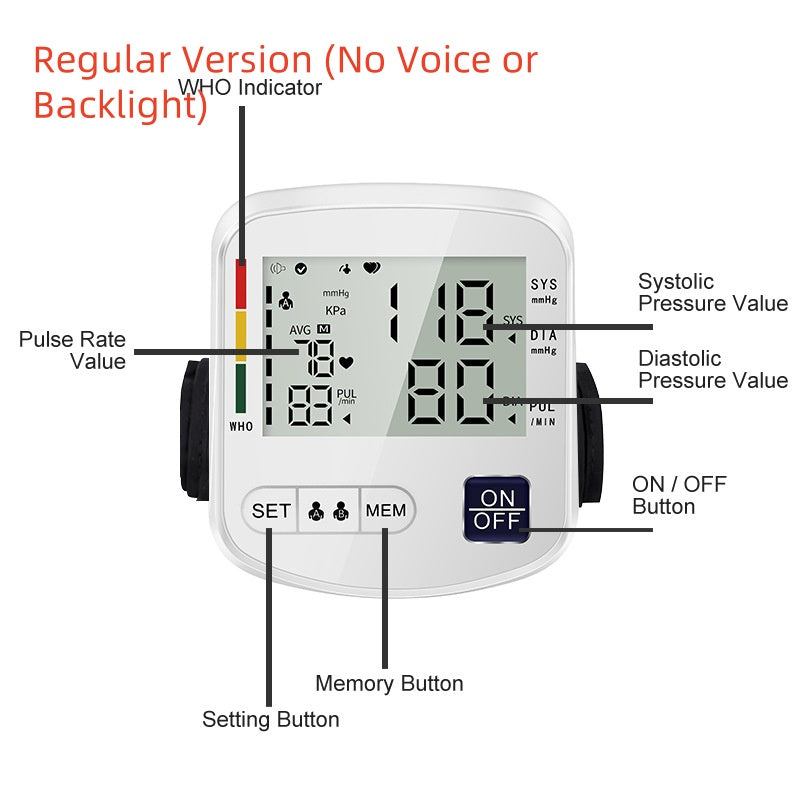 Wellheaven Electronic Blood Pressure Monitor