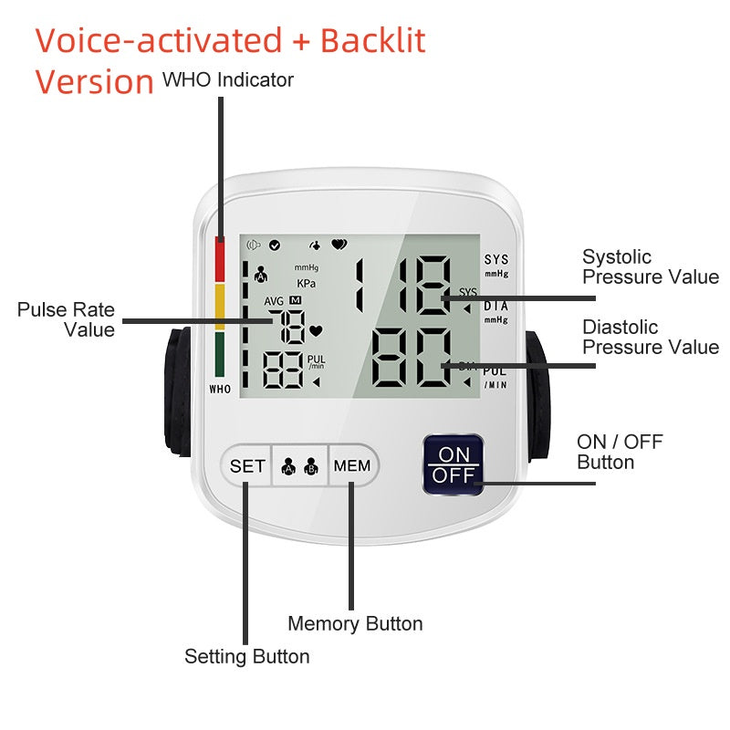Wellheaven Electronic Blood Pressure Monitor
